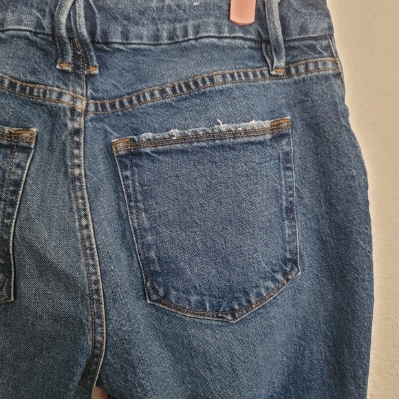 Good American Good Vintage Straight Leg Distressed Jeans  Size 6/28 - Picture 7 of 13
